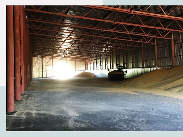 Строительство зернохранилищ в Нурлате