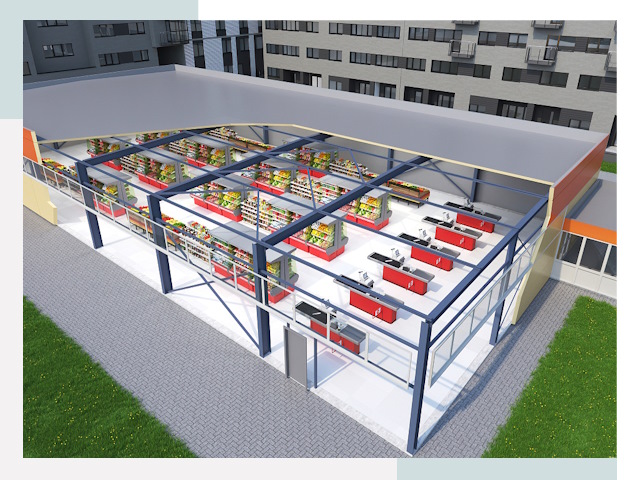 Строительство магазинов в Нурлат от 626 руб. за м²