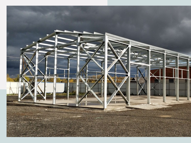 Двускатные ангары в Нурлат от 626 руб. за квадрат