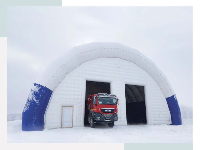 Мобильные ангары в Нурлате