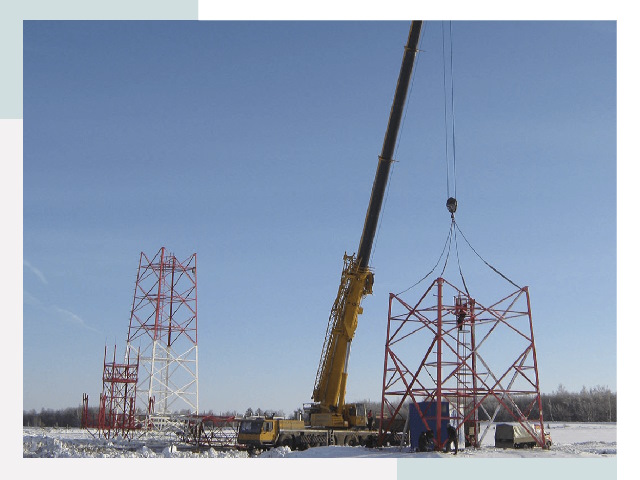 Монтаж вышек связи в Нурлате