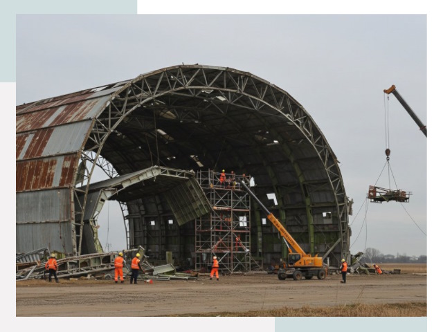 Демонтаж ангаров в Нурлате
